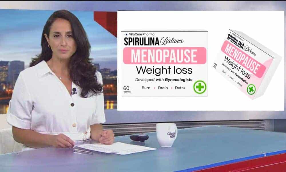 Integratore naturale per menopausa e perdita di peso con spirulina.