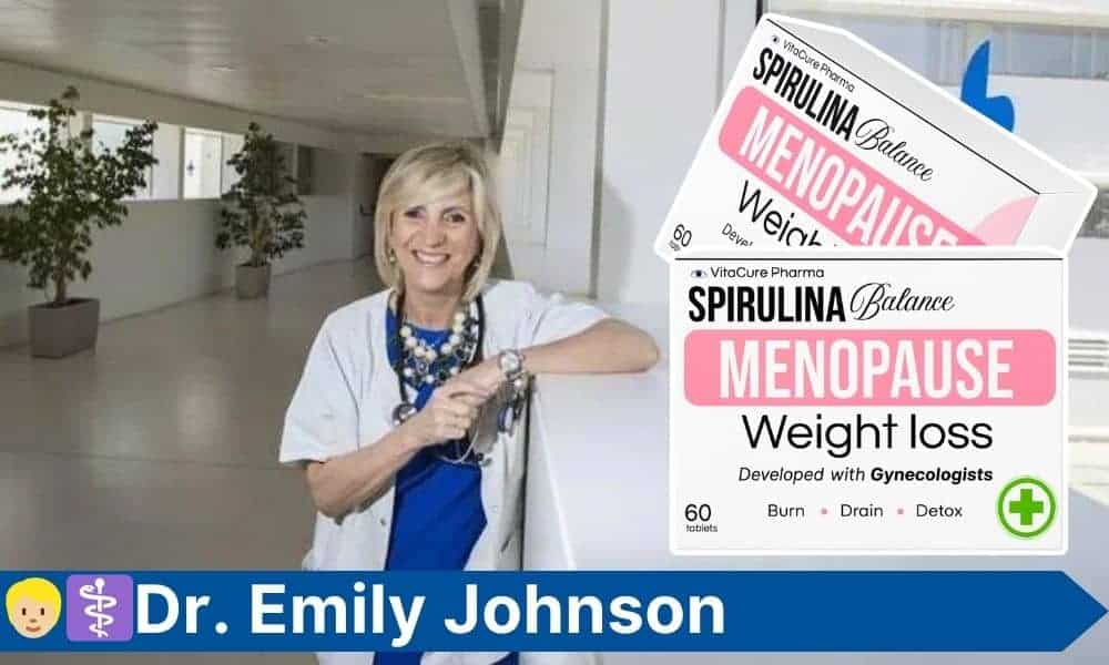 Integratore Spirulina Balance Menopause per menopausa e perdita di peso.