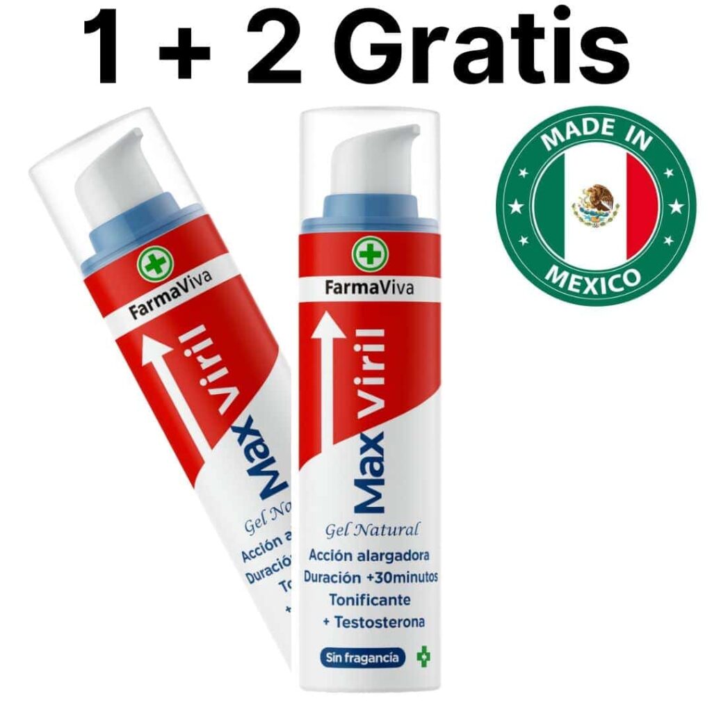 Gel Max Viril naturale senza fragranza, promozione 1+2 gratis.