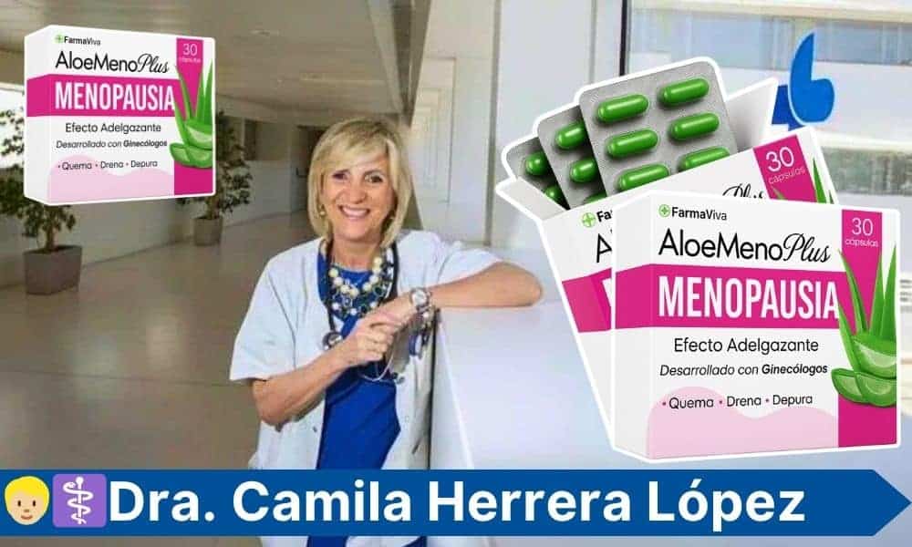 Integratore Aloe Meno Plus con ginseng per menopausa e perdita di peso.