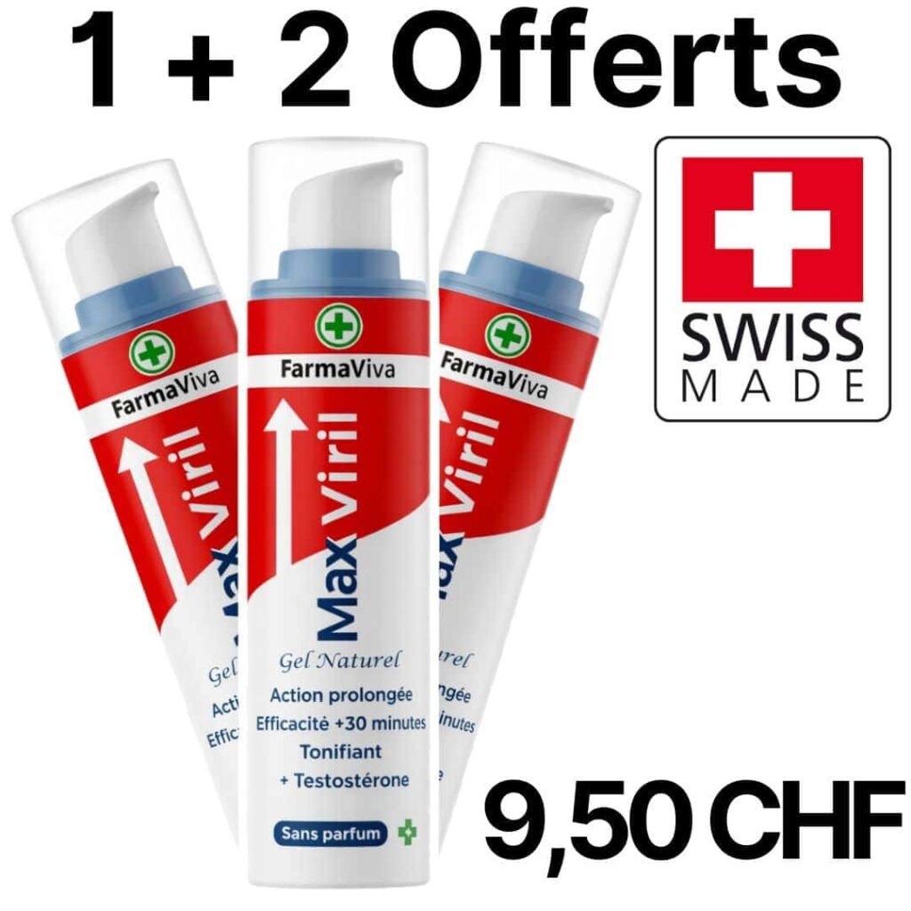 Gel Max Viril naturale con effetto prolungato e testosterone.