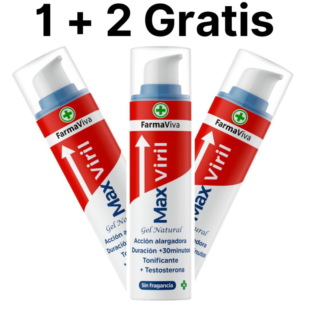 Gel MaxViril naturale con testosterone e azione tonificante.